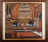 The Sanctuary, Exeter Cathedral by John Slatten, Watercolour gouache -, offered May 2026