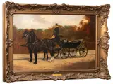 A buggy and coachman - Signed and dated 'J by J. P. Tilt, Oil on canvas -49 x, sold May 2026