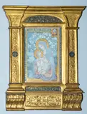 Madonna and Child - Signed JESSIE BAYES' lower right by Jessie Bayes, Gouache heightened with gold -, sold May 2026
