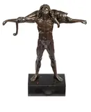Orpheus bronze with brown patina by Astrid Zydower, bronze, sold May 2026