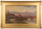 A river scene by George Henry Jenkins, 1874, Oil on board -, offered Apr 2026