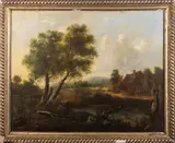 Untitled by Patrick Nasmyth, 1822, Oil on canvas - Cottage in a landscape -, offered Apr 2026