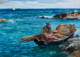 A crab fisherman by John Reid, 1902, Watercolour on paper -, sold Apr 2026
