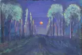 A road lined by trees - Watercolour on paper - 18 by F.J. Mears, Watercolour on paper, sold Apr 2026