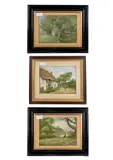 Fishing by a river - Watercolour on paper - Signed and dated by E H Bibbing, 1954, Watercolour on paper -, sold Apr 2026