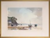 Boats at low tide by Ray Balkwill, Watercolour on paper -, offered Apr 2026