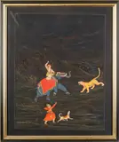 Untitled by M L Sharma, oil, offered Mar 2026