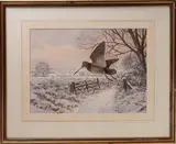 Woodcock in flight in winter - Gouache on paper by John Paley, Gouache on paper -, sold Mar 2026