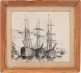 Untitled by Jeanne du Maurier, 1928, Ink on paper -, sold Mar 2026