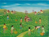 Haiti - Oil by Franklin Joseph Jean, Oil on board -31 x, offered Feb 2026