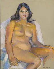 Nude Study by Dorothy King, Pastel on paper -, offered Feb 2026