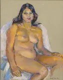 Nude Study by Dorothy King, Pastel on paper -, offered Feb 2026