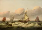 A cutters by Thomas Luny, 1806, Oil on canvas -, sold Jan 2026