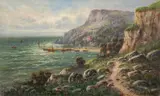 Babbacombe beach by Mabel Cansick Hider, Oil on canvas -, sold Jan 2026