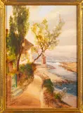 Cottage by the coast - Watercolour on paper - 34 by John Shapland, Watercolour on paper -, sold Jan 2026