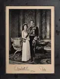 PHILIP - Portrait photograph signed to mount, 'Elizabeth R', 'Philip', 1970, by Elizabeth Ii, photograph, sold Dec 2025