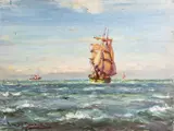 Untitled by Patrick Downie, 1937, Oil on board -, offered Nov 2025