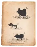 'PIGS', late C19th. by Autograph Album, ink, offered Oct 2025