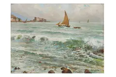 Untitled by Attilio Pratella, oil on canvas, offered Nov 2024