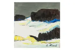 Untitled by Gernot Kissel, oil on canvas, offered Nov 2024