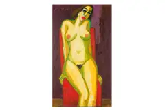 Untitled by Gernot Kissel, oil on canvas, offered Nov 2024