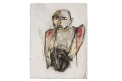 Untitled by Michael Hafftka, mixed media on paper, offered Nov 2024