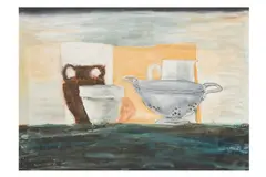 Untitled by Ian Humphreys, oil on paper, offered Nov 2024