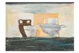 Untitled by Ian Humphreys, oil on paper, offered Nov 2024