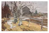 Untitled by Leonid Ignatevitch Vaishlya, oil on board, offered Nov 2024