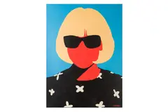 Untitled by Coco Dávez, acrylic on canvas, offered Nov 2024
