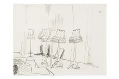Untitled by Matthias Weischer, charcoal, offered Nov 2024
