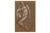 Untitled by John Watkiss, charcoal, offered Nov 2024