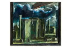 Untitled by Stephen Barclay, gouache, offered Nov 2024