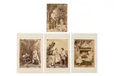 1860s-1870sA group of albumen prints (4), two possibly by John Jabez Edwin Mayall, image sizes approx by Genre Studies, photograph, offered Oct 2024