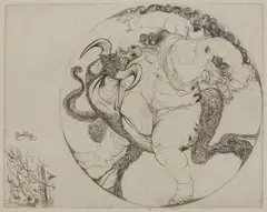 Untitled by Dudley Holland, etching, offered Oct 2024