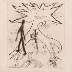 Untitled by Ken Kiff, pencil, offered Oct 2024