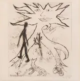 Untitled by Ken Kiff, pencil, offered Oct 2024