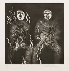 Untitled by David Hockney Om Ch, Print Shop, published by Petersburg Press, London sheet, offered Oct 2024