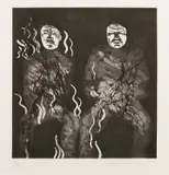 Untitled by David Hockney Om Ch, Print Shop, published by Petersburg Press, London sheet, offered Oct 2024