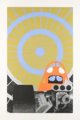 Untitled by Gerald Laing, pencil, offered Oct 2024