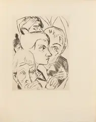 Untitled by Max Beckmann, etching, offered Oct 2024