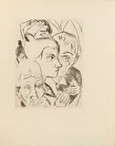 Untitled by Max Beckmann, etching, offered Oct 2024