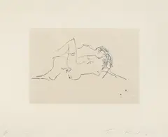 Untitled by Tracey Emin, etching, offered Oct 2024