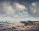Blakeney by Walter James Steggles, Oil on canvas, sold Mar 2024