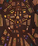 Composition abstraite by John Cluysenaar, Oil on canvas, sold Mar 2024
