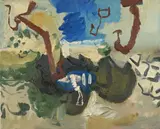 'generation', first group, landscape form by Maurice Cockrill, 1993, Oil on canvas, offered Mar 2024