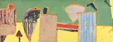Untitled by Peter Sheldon-Williams, Mixed media on board, sold Mar 2024