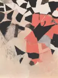 Shapes falling by John Eaves, 1968, Oil on canvas, sold Mar 2024