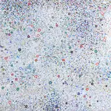 Blue, scarlet & lavender by Frank Beanland, Oil on canvas, sold Mar 2024