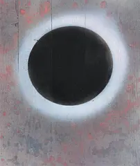 Eclipse series by Denis Bowen, Mixed media on panel, offered Mar 2024
